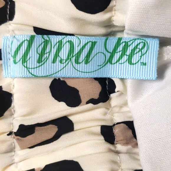 Vintage Dina Be Casual Skirt 100% Polyester Animal Print Ivory Size L - Picture 4 of 10